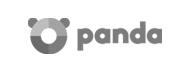 panda logo grey