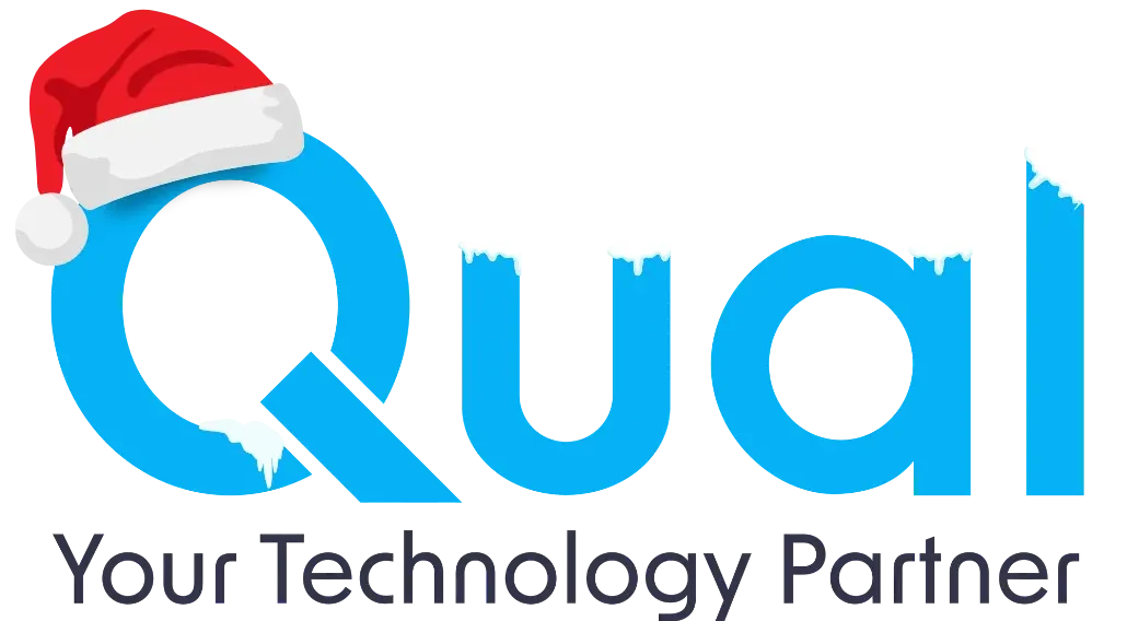 Qual Christmas Logo Blue